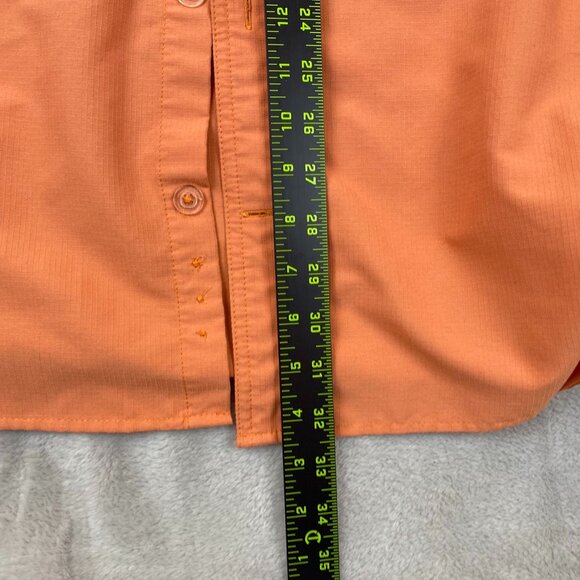 Duluth Trading Men's Shirt L Button-Up Orange Long Sleeve - Picture 5 of 8